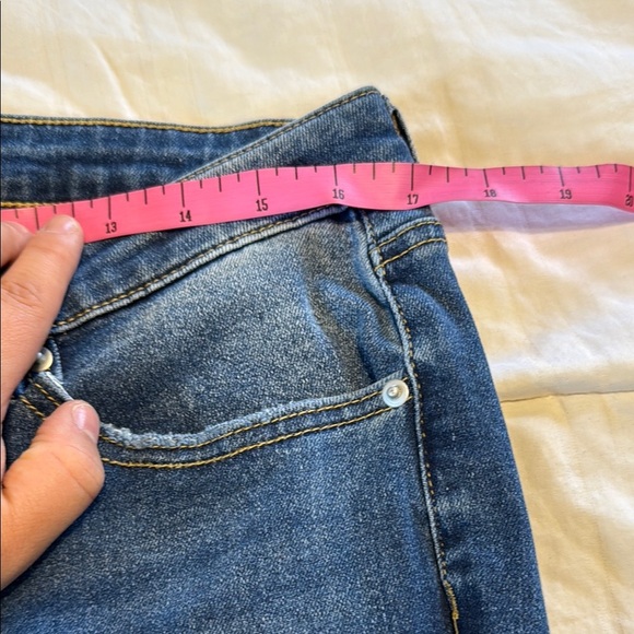 Fashion Nova Seven Heavens Stretch Flare Jeans Medium Wash Size 15 with Tags - Picture 7 of 14